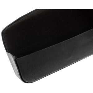 Hochwertiges Brillenetui LAOS in Lederoptik mit Magnetverschluss in Schwarz