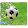 Hochwertiges Microfasertuch im sportlichen Design - 17,5 x 15,3 cm - Fussball