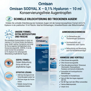 Omisan SODYAL X konservierungsfreie Augentropfen 0,1%...