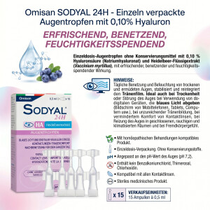 Omisan SODYAL 24H - einzeln verpackte Augentropfen mit...