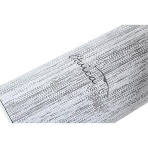 Praktisches Steck- oder Stand-Brillenetui mit Deckel und stylischer Holz-Optik in Grau