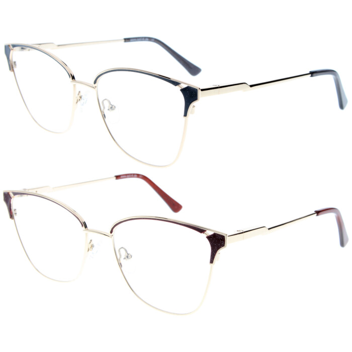 Auffällige Fernbrille DORIS aus hochwertigem Metall mit individueller Sehstärke
