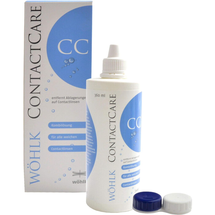 Kombilösung für weiche Kontaktlinsen - Wöhlk CONTACT CARE 360 ml + 1 Linsenbehälter