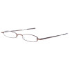 Praktische Lesebrille I-MAG MINI mit Metall-Etui in 5 Farben Braun +2,00 dpt