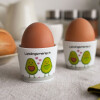 Niedlicher Sheepworld Eierbecher aus Porzellan mit süßem Avocado-Motiv: Lieblingsmensch