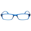 schlicht sportliche Kunststoff-Halblesebrille /-hilfe in verschiedenen Farben Blau matt + 2,0 dpt