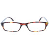 schlicht sportliche Kunststoff-Halblesebrille /-hilfe in verschiedenen Farben Havanna kristall + 2,0 dpt