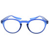 Moderne Fertiglesebrille HANGOVER PANTO mit extra langen Bügeln und Federscharnier in Blau + 1,00 dpt