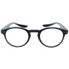 Moderne Fertiglesebrille HANGOVER PANTO mit extra langen Bügeln und Federscharnier in Schwarz + 1,00 dpt