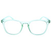 Moderne Fertiglesebrille FROZEN in transparenten Pastelltönen mit Federscharnier Grün + 1,50 dpt