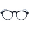 Auffällige Fertiglesebrille JAMIE aus recyceltem Kunststoff mit Federscharnier Schwarz + 1,00 dpt