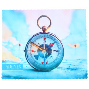 Hochwertiges Microfasertuch mit Travel Motiv - 17,5 x...