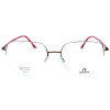 Dezente Nylor-Brillenfassung von Rodenstock R7143 C aus Titan in Copper Rot
