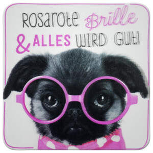 Sheepworld - Niedlicher 3D Untersetzer "Rosarote...