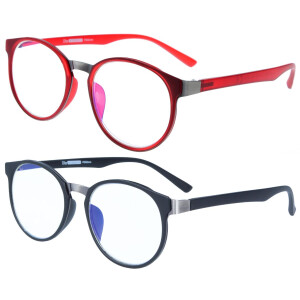Moderne Lesebrille in angesagtem Panto-Design mit...