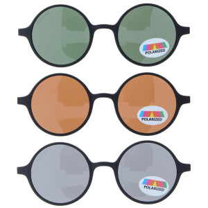 Runde Fernbrille BAILEY wahlweise mit Sonnen-Clip, Federscharnier und individueller Sehstärke