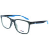 Sportliche Herren-Brillenfassung FILA VFI709 6S8M mit Federscharnier in zeitlosem Schwarz/Blau