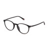 Moderne Damen-Brillenfassung FILA VFI488L 0U28 mit flexiblen Bügeln in Schwarz