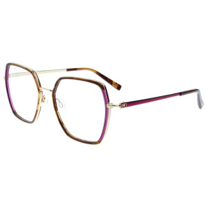 JOSHI 8127 C4 Brillenfassung aus Edelstahl und Kunststoff in Violett/Braun