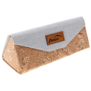 Stylisches Falt-Brillenetui mit moderner Kork-Optik und...