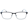 Moderne Lesebrille BEN aus hochwertigem Metall mit Federscharnier in Schwarz + 1,50 dpt