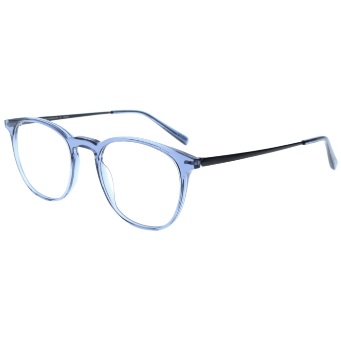 Dezente Brillenfassung JOSHI 7957 C9 aus Acetat / Beta Titan in Lichtblau