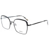 Hübsche JOSHI Brillenfassung in Schwarz 8136 C1 in auffälliger Form aus Edelstahl