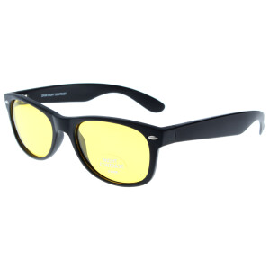 High Contrast Sonnenbrille von OFAR in Schwarz X178 mit kontrastreichen gelben Gläsern