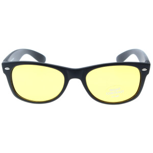 High Contrast Sonnenbrille von OFAR in Schwarz X178 mit kontrastreichen gelben Gläsern