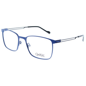 Elegante Vollrand - Brillenfassung WA3 C2 von OXIBIS aus Metall in Blau / Schwarz