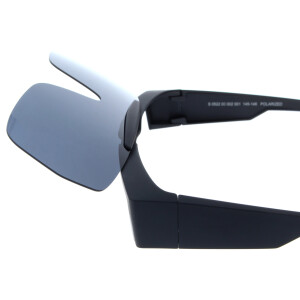 Praktische Überbrille aus Kunststoff polarisierende und hochklappbarer in Schwarz
