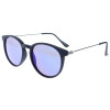 Moderne Montana Eyewear Sonnenbrille MS33A aus Kunststoff in Dunkelblau mit Blau verspiegelten Gläsern
