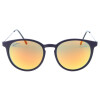 Moderne Montana Eyewear Sonnenbrille MS33A aus Kunststoff in Lila mit Rot verspiegelten Gläsern