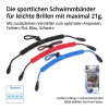 Schwimmfähige Brillenkordel für viele Wassersportarten in verschiedenen Farben