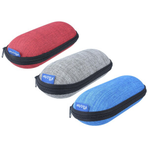 Ofar Überbrille / Sonnenbrille polarisierend im modernen Design in Havanna / Matt mit Etui in Grau