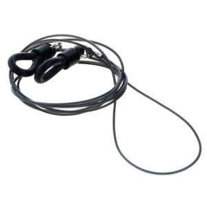 Dünne Silikon Brillenkordel mit stabiler Gummi-Endschlaufe in dezenten Farben