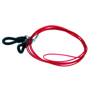 Dünne Silikon Brillenkordel mit stabiler Gummi-Endschlaufe in dezenten Farben