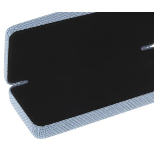 Modernes Hartschalenetui IBIZA CARBON in edlem Carbon-Look Blau