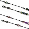 schöne Brillenkette Ava in violett oder schwarz schwarz
