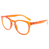 Farbenfrohe Kunststoff - Lesebrille ROBIN mit Federscharnier in Orange + 3,50 dpt