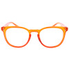 Farbenfrohe Kunststoff - Lesebrille ROBIN mit Federscharnier in Orange + 3,50 dpt