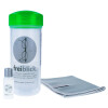 freiblick Brillenbad SET | Schüttelbad zur effizienten Brillenreinigung Grün inkl. 50 ml Spezialreiniger + Microfasertuch