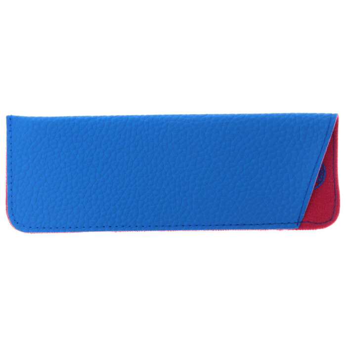 I NEED YOU Brilleneinstecketui mit Kunstlederoptik "SKINNY LONG" in Blau - Pink