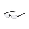 Klassische Porsche Design Lesebrille P8813 aus hochwertigem Edelstahl in eckiger Form in Schwarz + 2,00 dpt