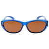 Moderne Überbrille / Sonnenbrille aus glänzendem Material mit Sonnenschutz und Polarisation