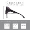 Polarisierende Überbrille / Sonnenbrille ACTIVE SOL MEGA CAT 4 in Schwarz mit grauer Tönung