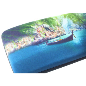 Hartschalen-Etui Vacation mit weichem Microfaserbezug und...