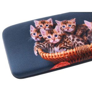 Hartschalen-Etui Cute mit weichem Microfaserbezug und...