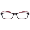 Lesehilfe / Lesebrille mit Federscharnier GABRIELA in Schwarz/Rot +1,50 dpt