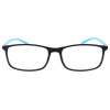 Lesehilfe / Lesebrille mit Federscharnier LENA in Schwarz/Blau +1,00 dpt